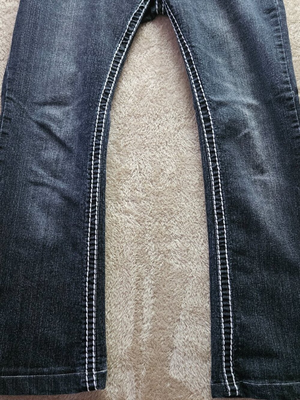 True Religion Billy Super T Jeans Made in USA Denim Signature Contrast Stitching - Picture 15 of 15